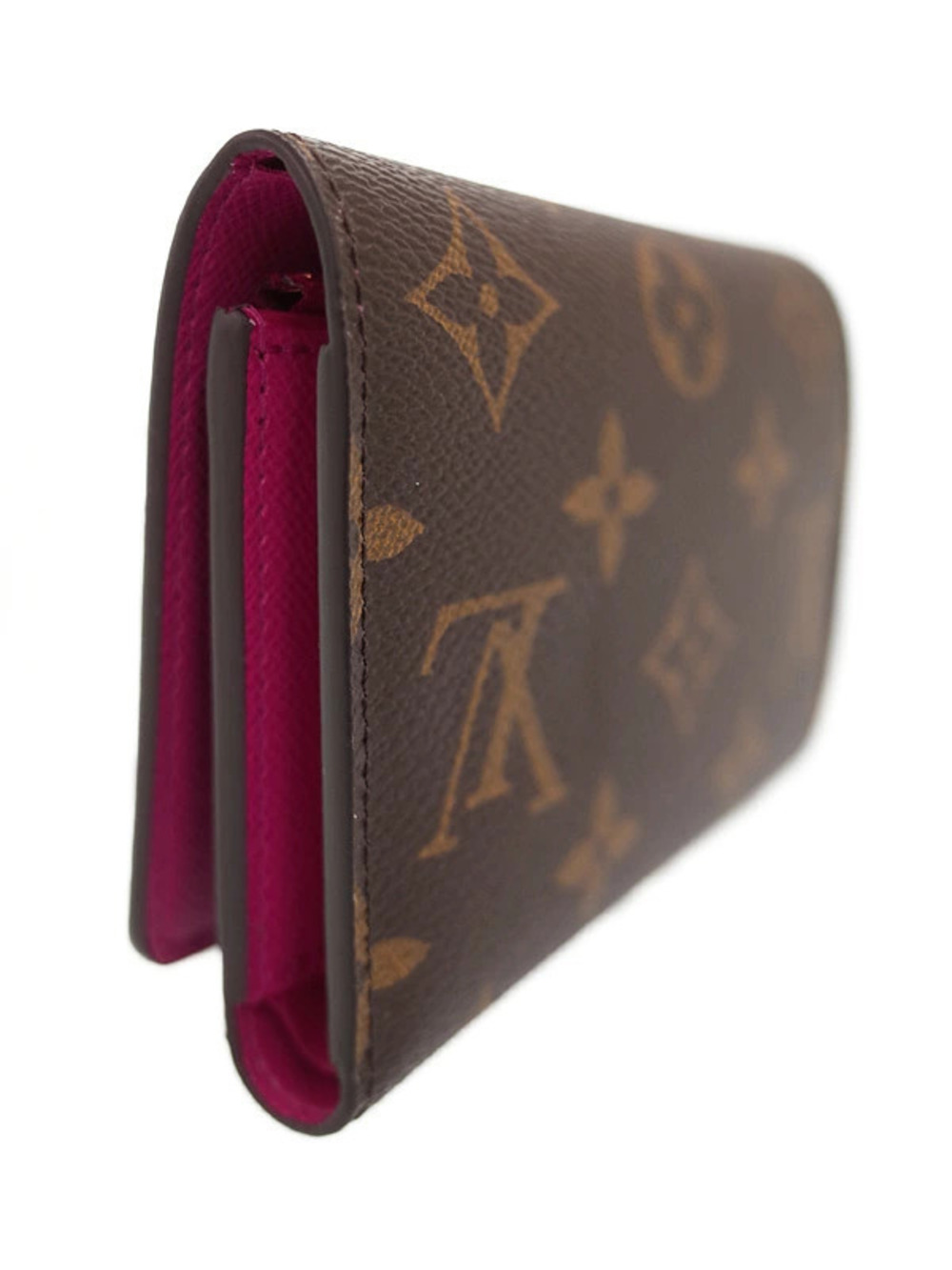Louis Vuitton Victorine fold Wallet Monogram Tri Portefeuille Brown